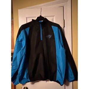 Carolina Panthers NFL Windbreaker Jacket XX-Large Black & Blue Polyester